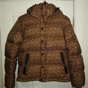 Men’s Burberry Monogram Down Puffer Jacket